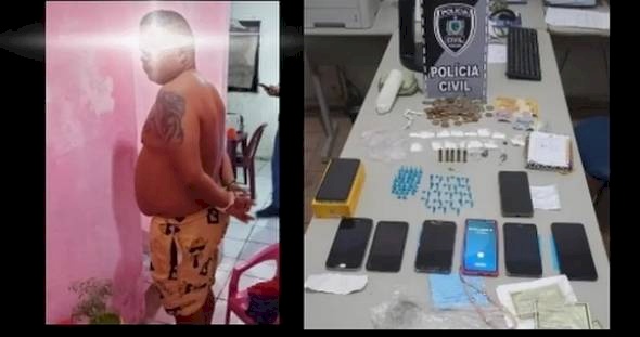 Polícia civil prende quatro indivíduos quando estavam comercializando drogas ilícitas