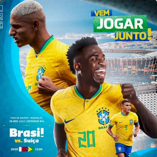 Seleção brasileira de futebol masculino encara a Suíça, às 13h