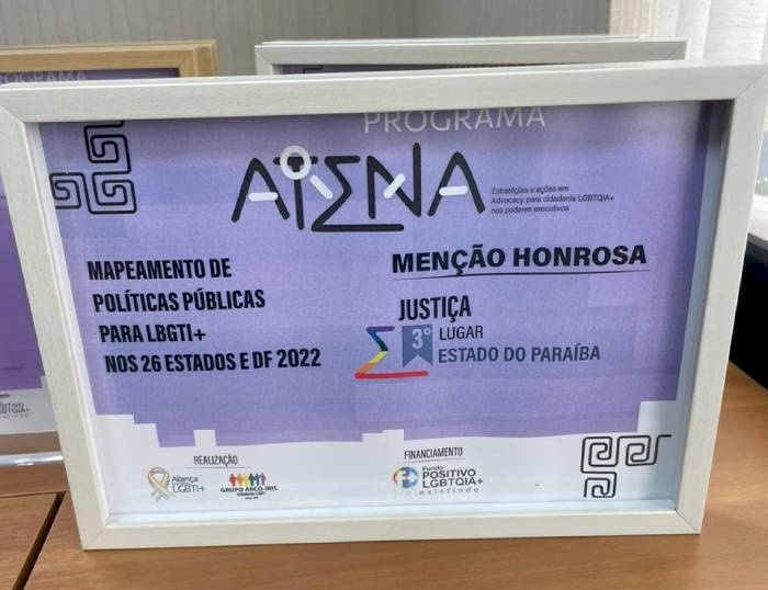 Menção honrosa do Prêmio Atenas pela implantação de políticas LGBTQIAPN+