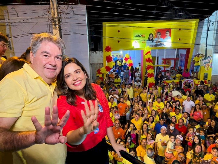 Deputado Lindolfo com a Senadora, Pollyanna Dutra