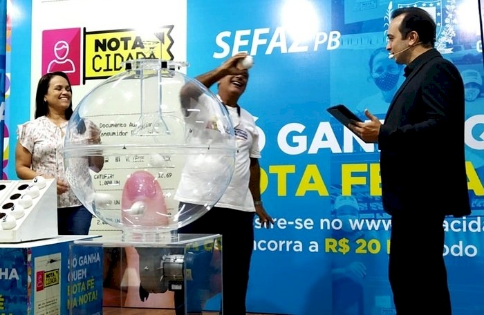 Sorteio do programa Nota Cidadã 