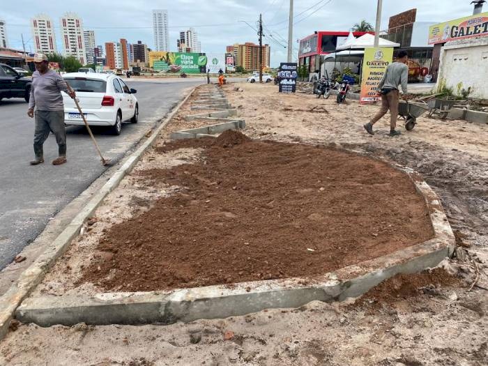 Obras para criação de estacionamentos no Aeroclube