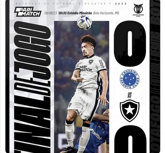 Líder Botafogo fica no 0 a 0 com o Cruzeiro 