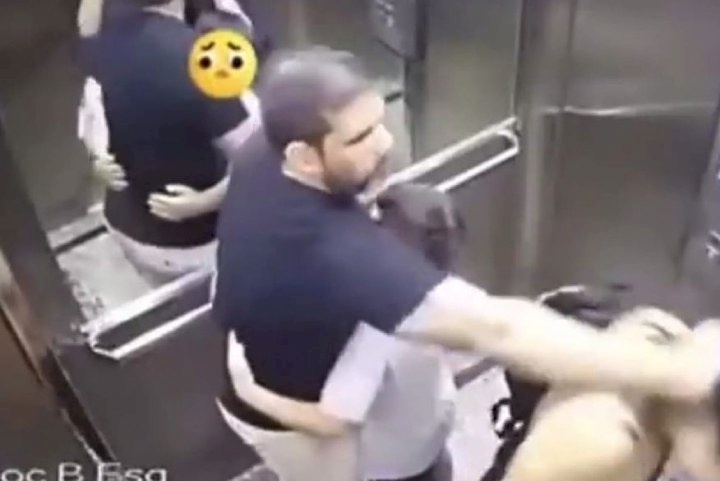 Médico agride esposa em elevador