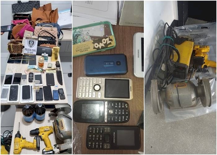 Material apreendido em ação da Polícia Civil