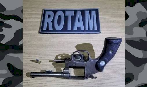 Arma de fogo apreendida pela Polícia Militar na Paraíba