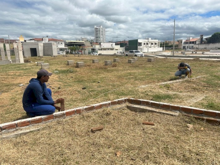 Local da Praça da Bíblia em Sousa