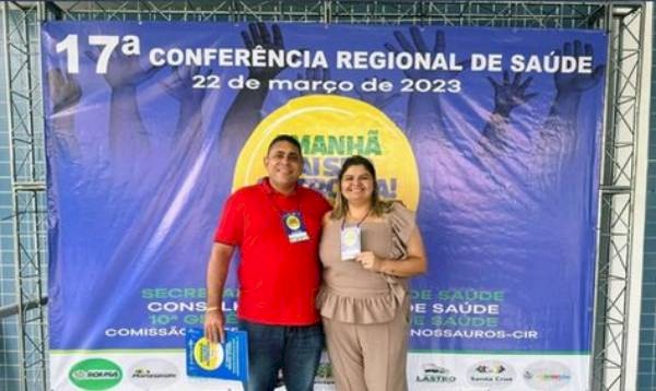 Prefeito João Neto e a Secretária de Saúde, Narjara Araújo