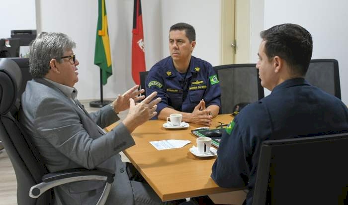 Visita de cortesia do capitão dos Portos da Paraíba, Erijansen Maciel