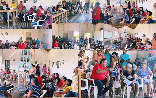 Reunião da gestão municipal de Aparecida com os agricultores do Assentamento Angélica II