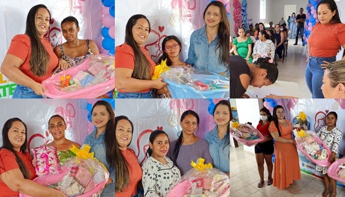 Entrega do Kit Bebê do Programa Bolsa Maternidade, para as gestantes e mamães em Aparecida 