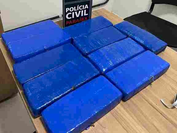 Prisão de homem com quase 10 quilos de maconha