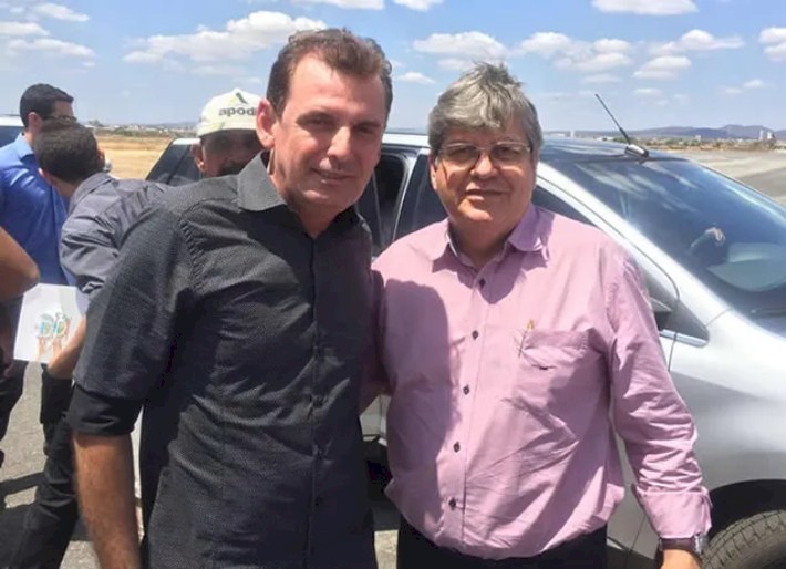 Deputado Eleito, Chico Mendes com o Governador, João Azevedo