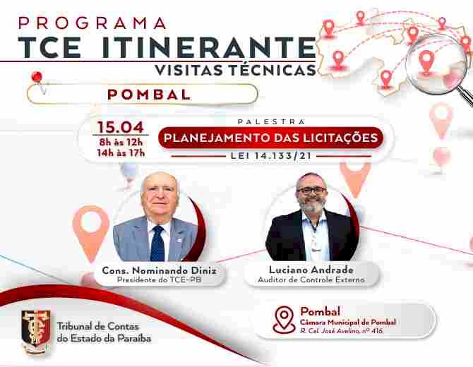 TCE Itinerante na cidade de Pombal