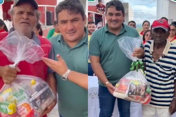 Distribuição de cestas básicas no município de Marizópolis 