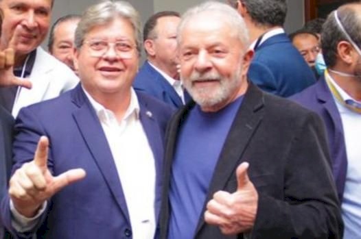 João Azevedo, e Lula juntos na Paraíba