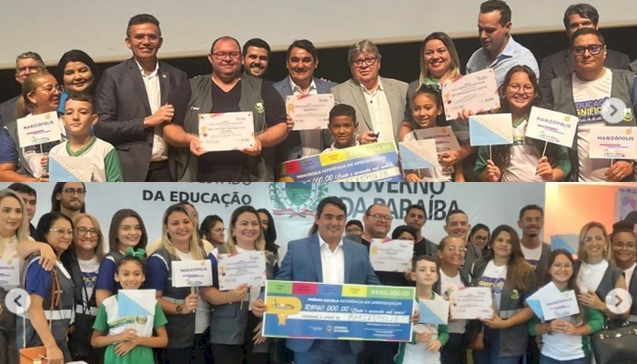 Duas escolas de Marizópolis são contempladas no Prêmio Escola Referência em Aprendizagem