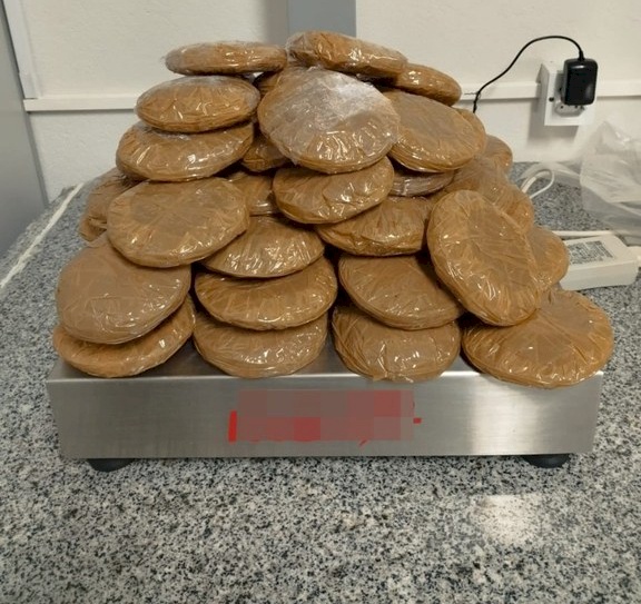Cocaína apreendida no Aeroporto Internacional de Recife