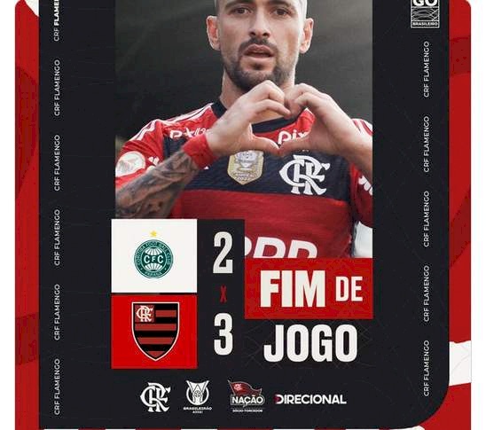 Flamengo supera Coritiba no Couto Pereira