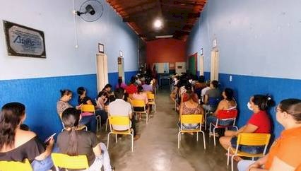 Reuniões em preparação para a volta às aulas, no dia 27 de março/23