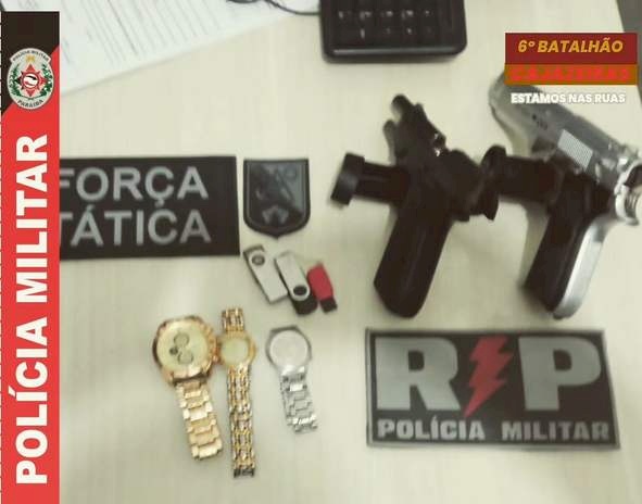 Material ilícito apreendido pela Polícia Militar