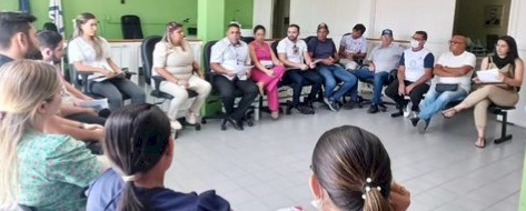 Reunião de alinhamento com profissionais da saúde de Aparecida 