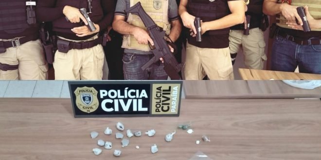 Drogas apreendidas pela polícia civil em Pombal 
