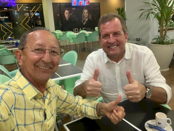 Marcelo Elias, e Fábio Tyrone durante reunião