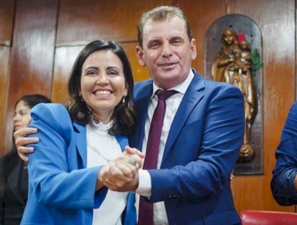 Deputado Chico Mendes e a Secretária Pollyanna Dutra