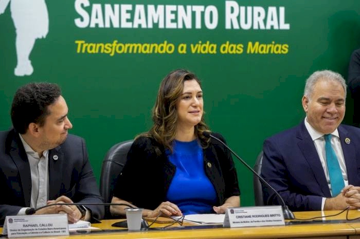 Saúde Ambiental e Saneamento Rural é lançado em Brasília na presença da ministra Cristiane Britto