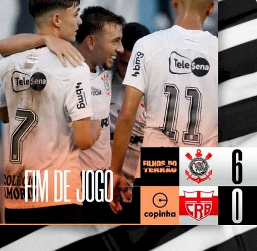 orinthians goleia CRB para se garantir nas quartas
