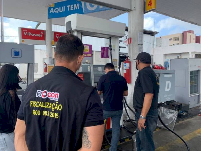 Fiscalização dos preços médios da venda de gasolina e diesel
