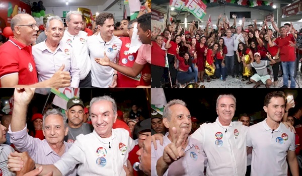 Dr. Zé Célio, Veneziano e Mikika Leitão participam de grande evento político em Cruz das Armas