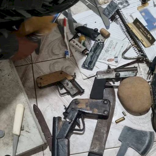 Material ilícito apreendido pela Polícia Militar