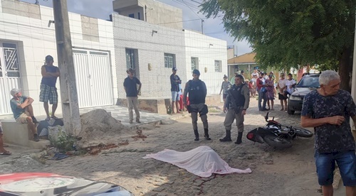 Imagem do homicídio ocorrido no município de Tavares 