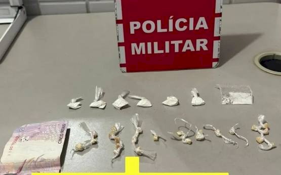 Apreensão de drogas pela Polícia Militar