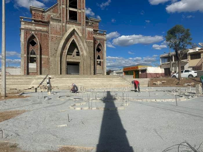 Vova praça no Bairro da Estação