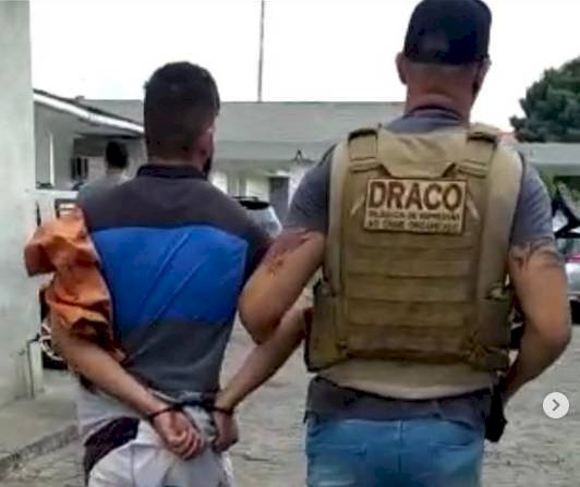 DRACO prende foragido que tinha violado e enterrado a tornozeleira eletrônica