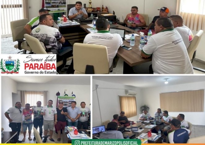 Prefeito Lucas Braga reunido com os desportistas