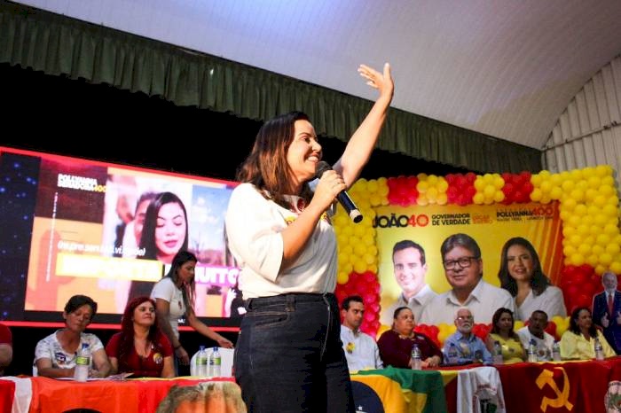 Mais um ato de apoio à sua candidatura, a deputada estadual e candidata a senadora Pollyanna