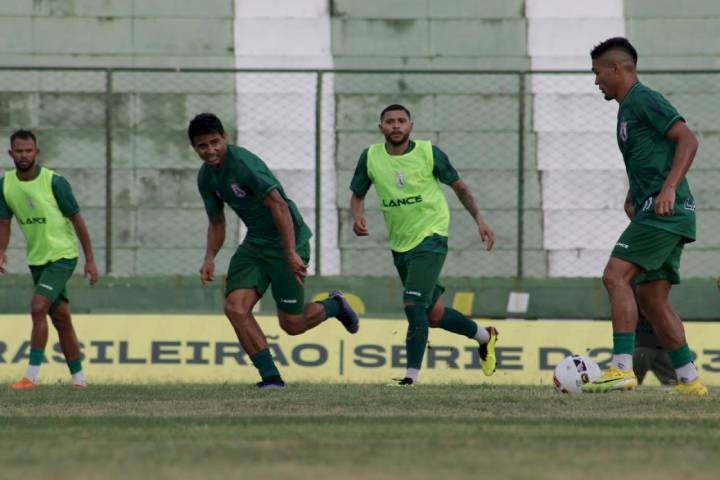 Atletas em treinamento