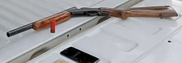 Espinarda apreendida pela polícia militar em Juripiranga 