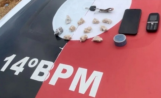 Apreensão de drogas pela Polícia Militar