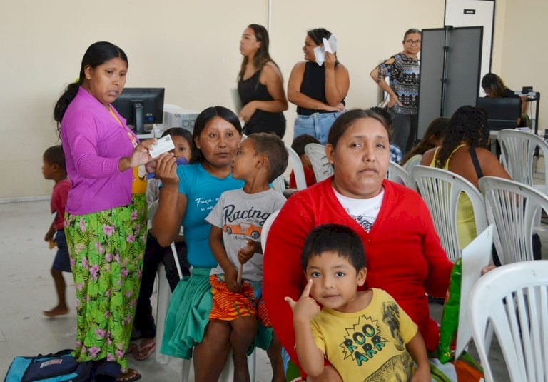 Migrantes e refugiados indígenas Waraos