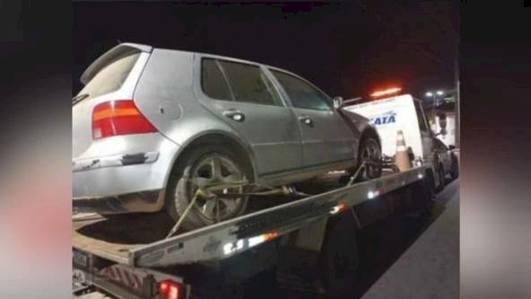Veículo recuperado pela Polícia Civil em São Sebastião de Lagoa de Roça