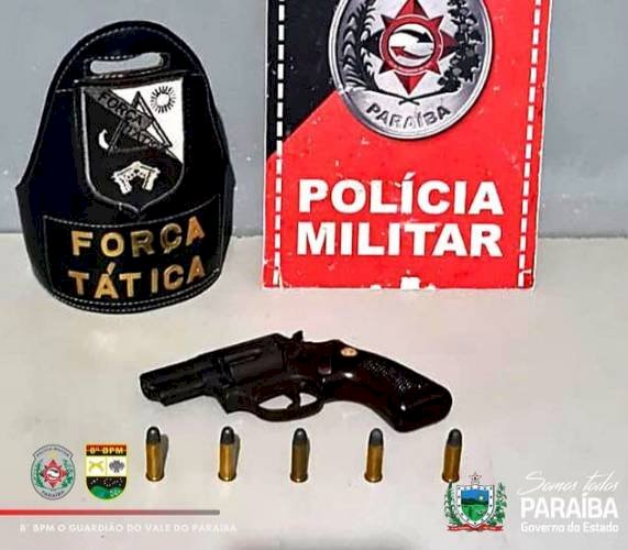 Mais uma arma apreendida e mais um indivíduo preso por porte ilegal