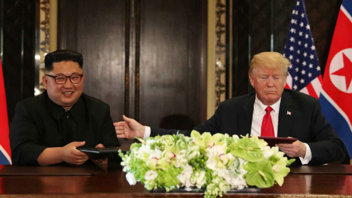 Kim e Trump