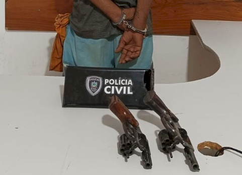 Armas recuperadas pela DHE em Patos 