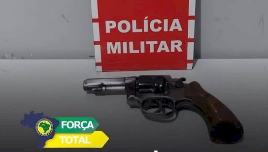 Arma de fogo apreendida pela Polícia Militar
