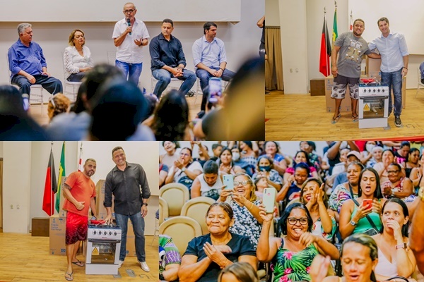 Prefeito faz entrega de 192 fogões para moradores do Vista Alegre IV